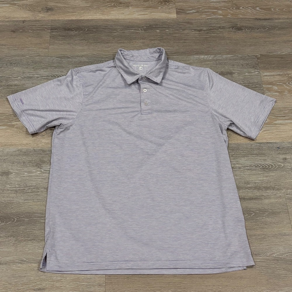 Southern Shirt Mens Purple Stripe Performance Golf Polo Shirt Large SSCO‎